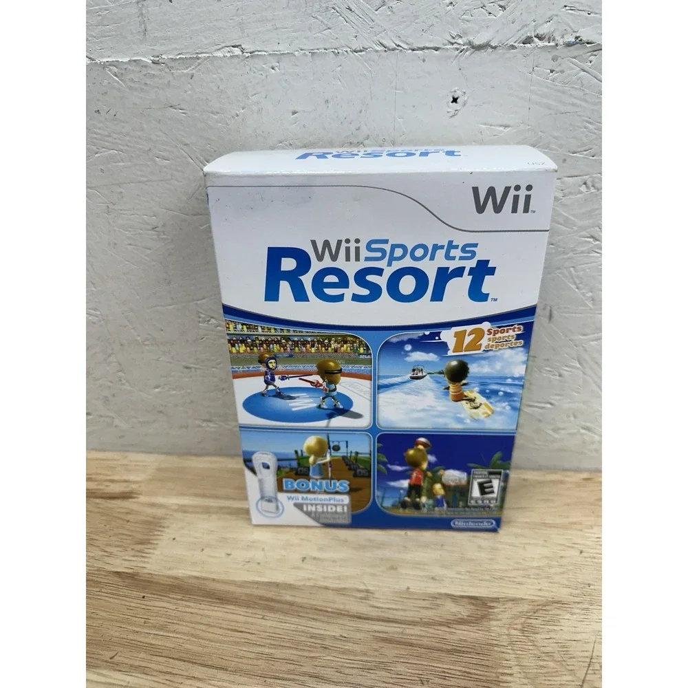 Wii Sports Resort Box Set With MotionPlus Controller Nintendo Wii